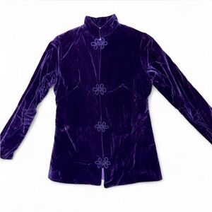 RARE Vintage Mara by Romay frog closure purple blazer circa 60s